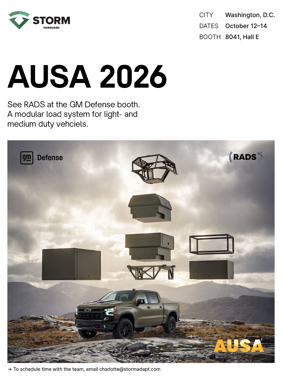 STORM Vanguard heads to AUSA 2026 with GM Defense