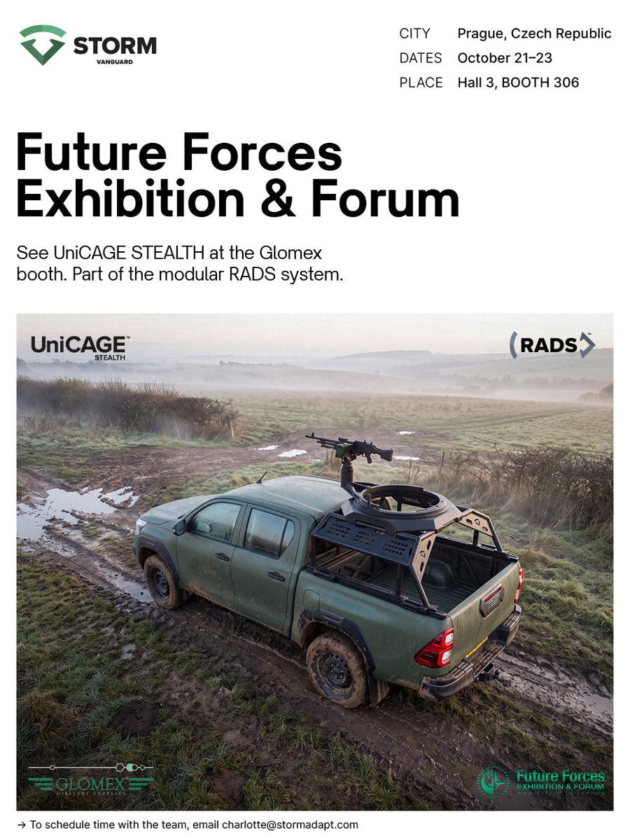STORM Vanguard at Future Forces 2026 with GLOMEX Military Supplies